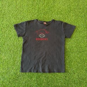 Y2K Harley Davidson Rhinestone Arkansas Womens Top L